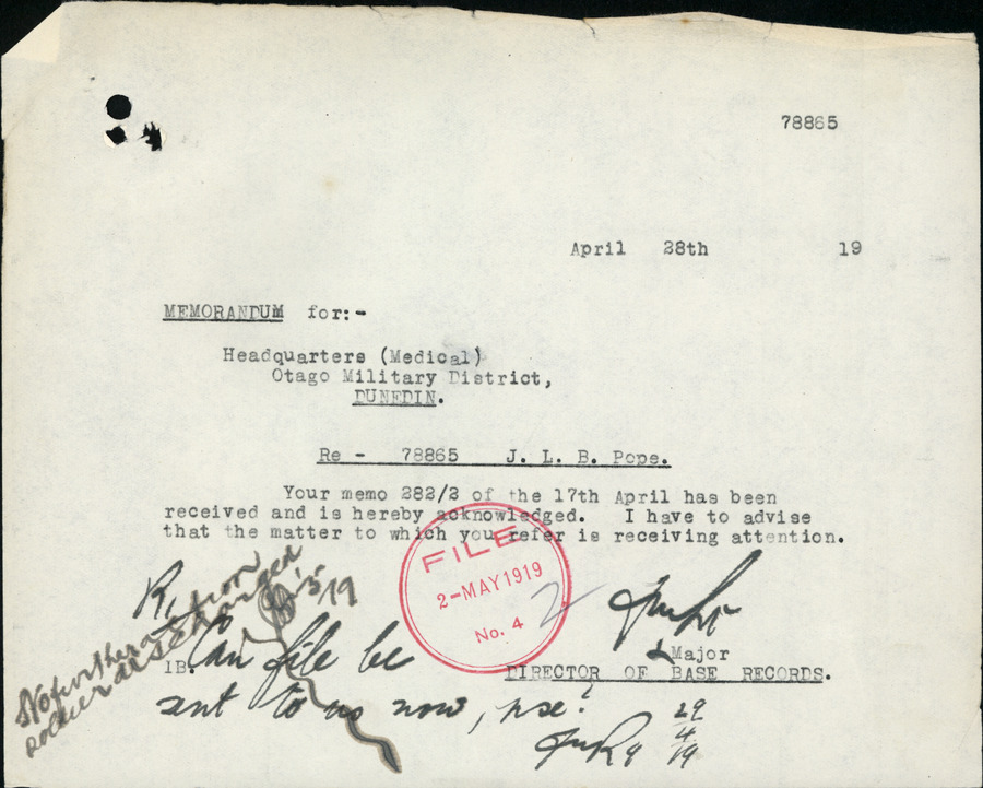 J. L. B. Pope’s second military file, image 5 of 32