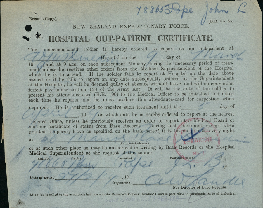 J. L. B. Pope’s second military file, image 9 of 32