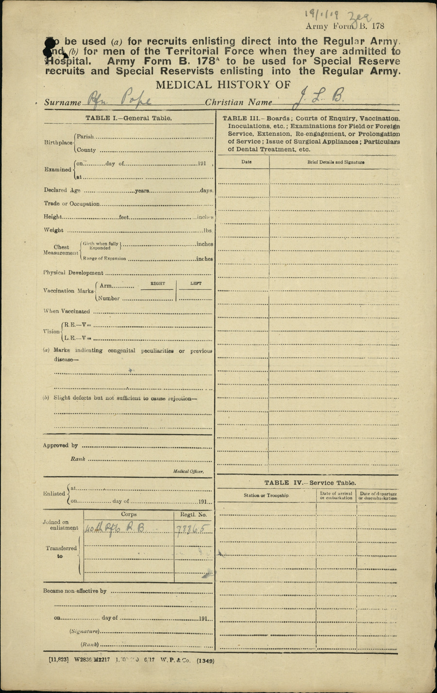 J. L. B. Pope’s second military file, image 21 of 32