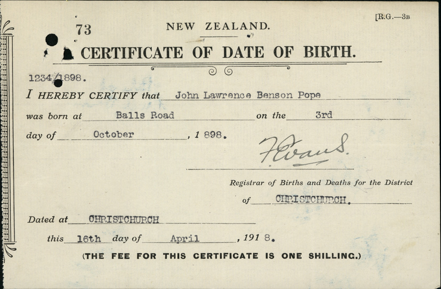 J. L. B. Pope’s second military file, image 25 of 32