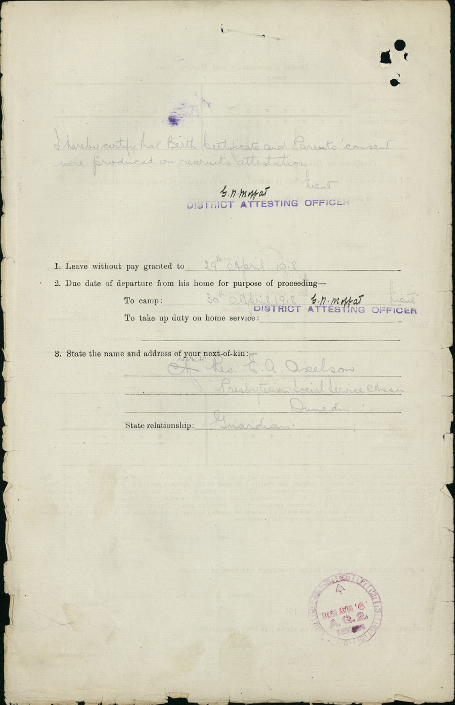 J. L. B. Pope’s second military file, image 30 of 32