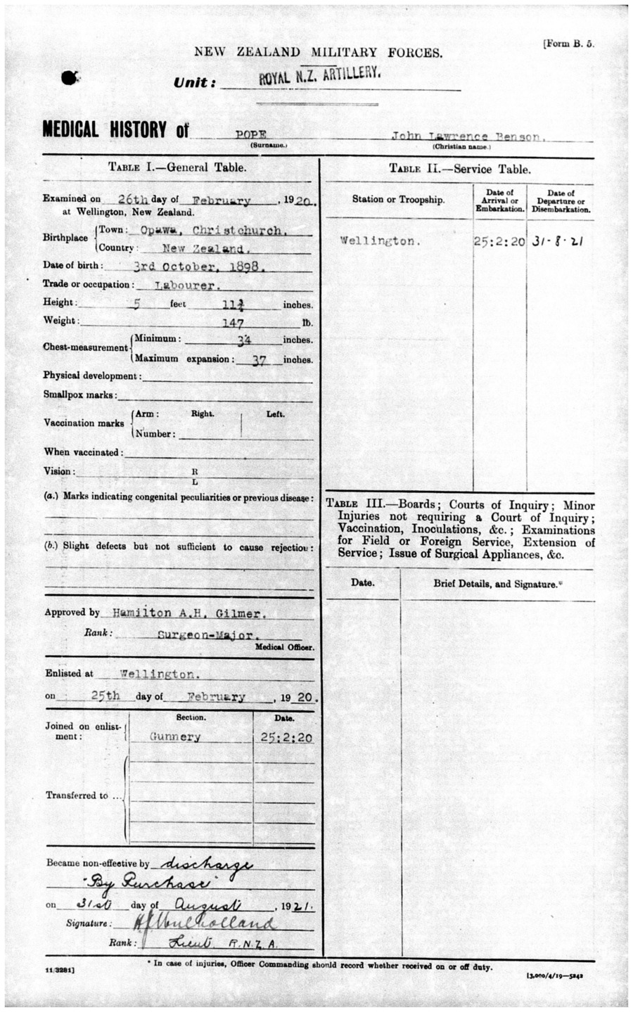 J. L. B. Pope main military file, image 9 of 50