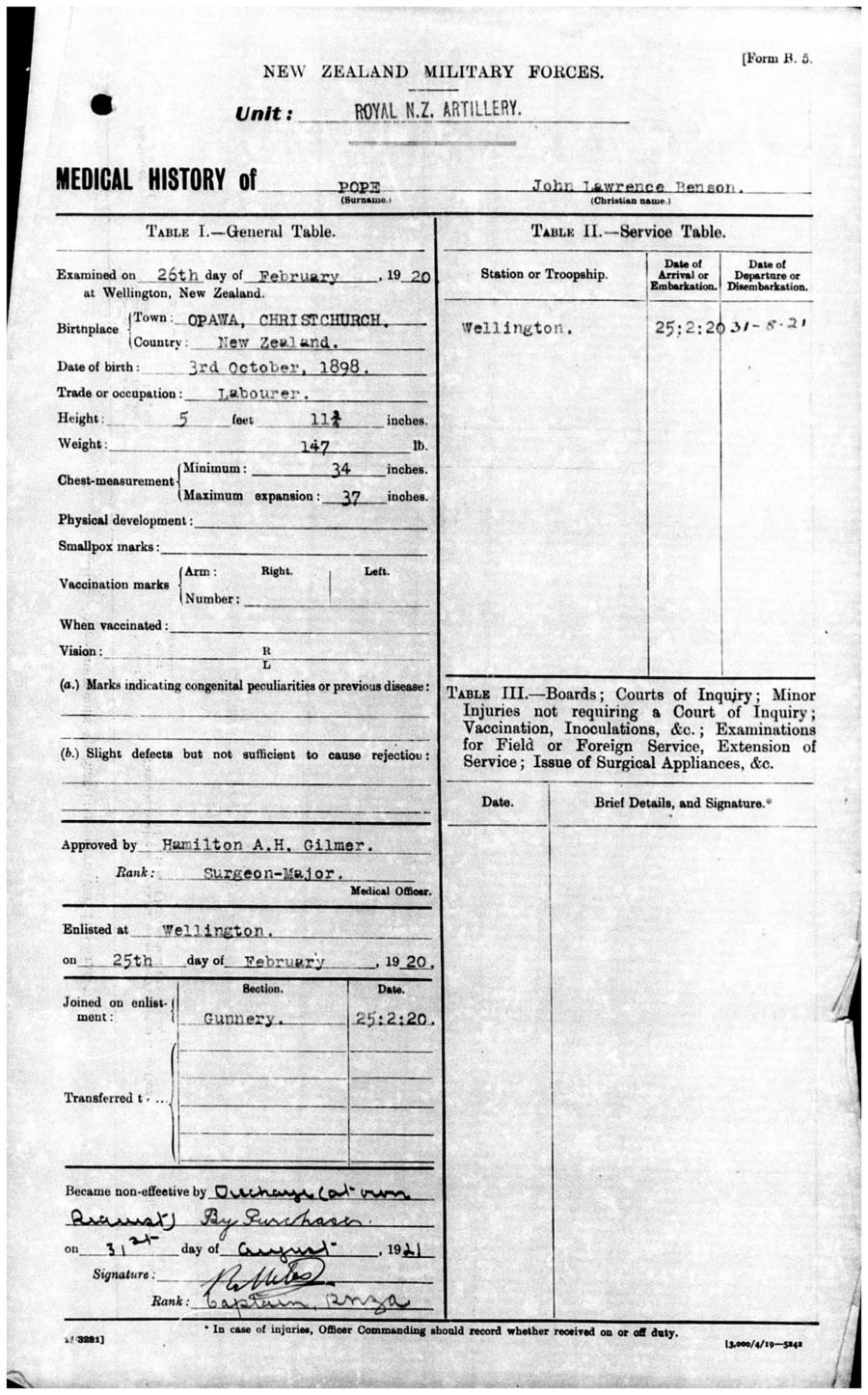 J. L. B. Pope main military file, image 10 of 50