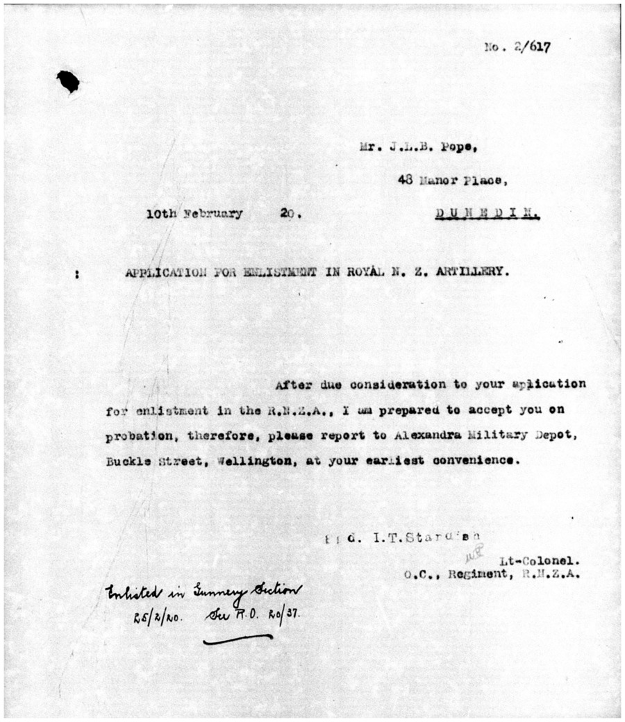 J. L. B. Pope main military file, image 22 of 50