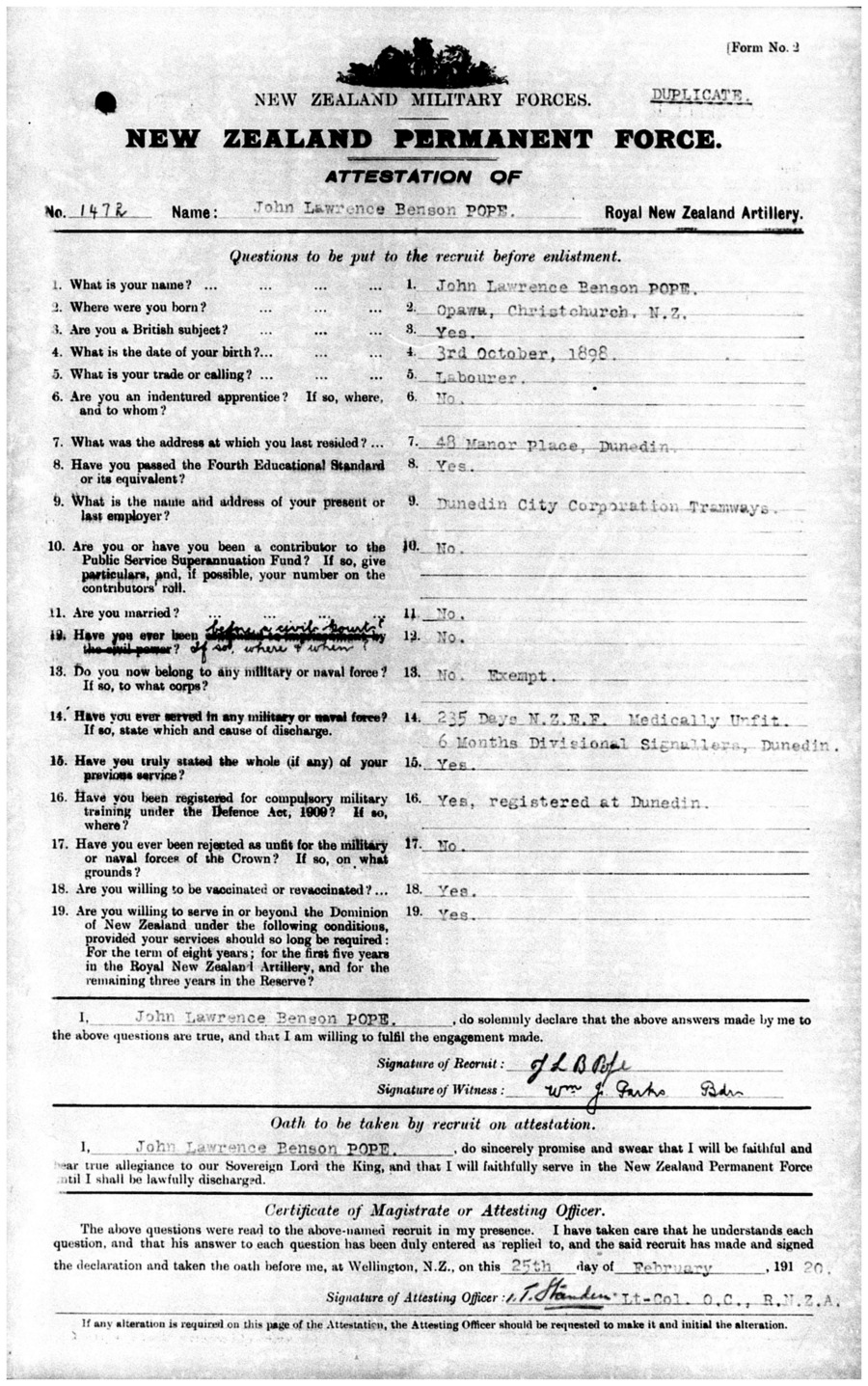 J. L. B. Pope main military file, image 39 of 50