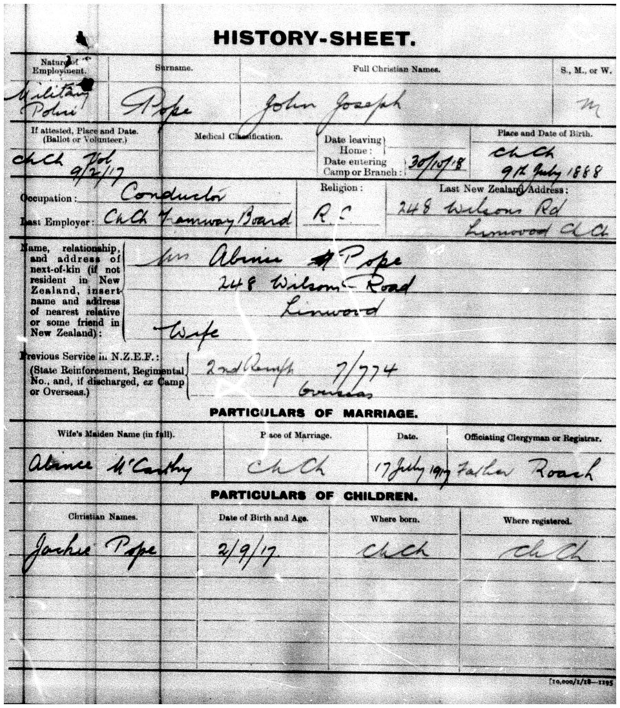 John Joseph Pope military file, image 12 of 25