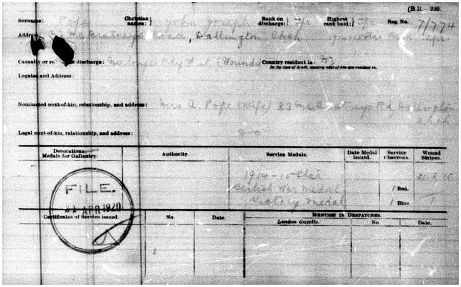 John Joseph Pope military file, image 20 of 25