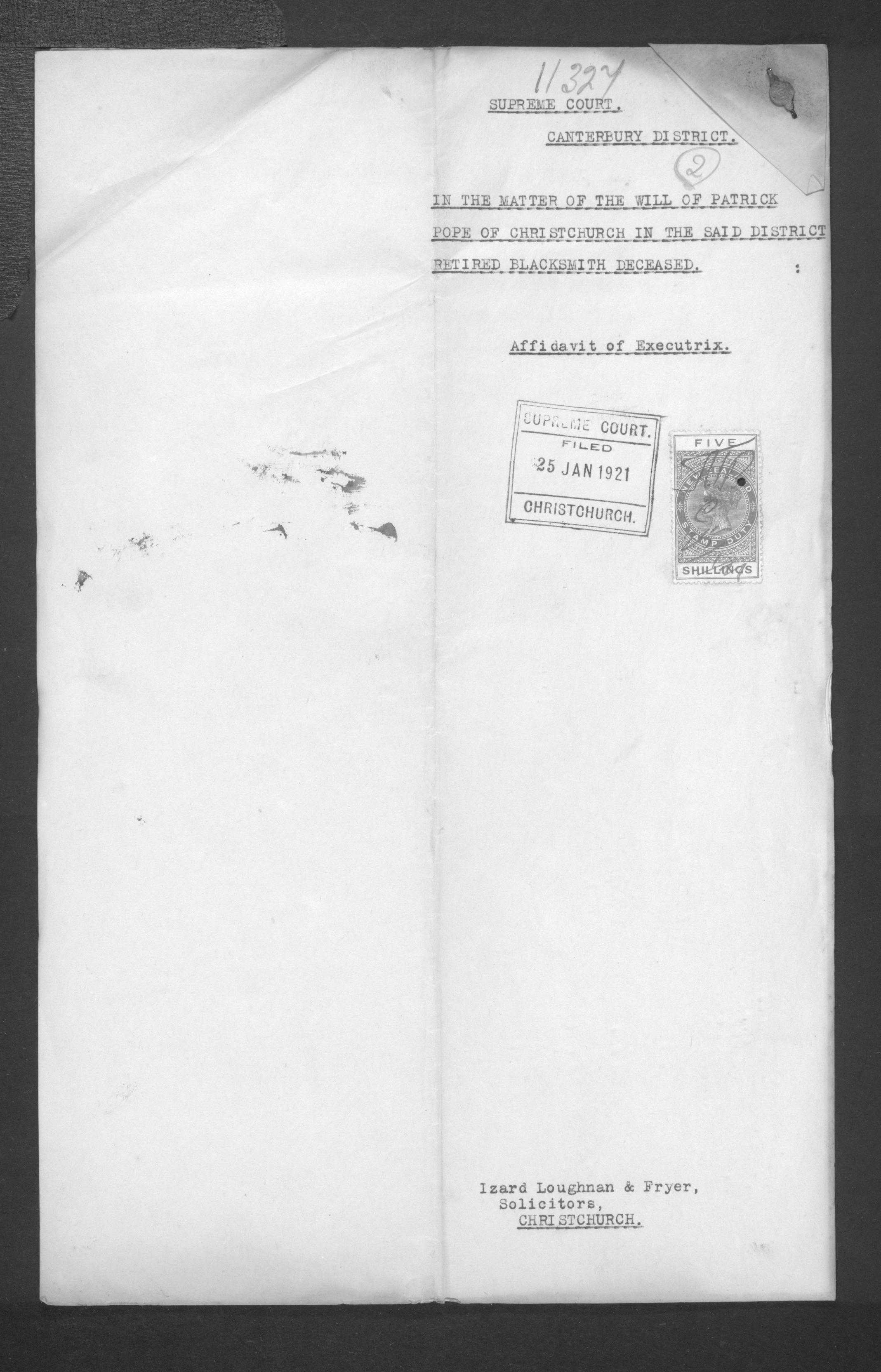 Patrick Pope’s will and estate papers, image 5 of 10