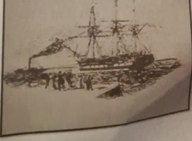 Sketch identified in the family archive as the Sebastopol leaving port